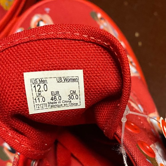 Vans Off The Wall Mens Red Era J Loyo Low Top Athletic Sneaker Shoes Size US 12 - Picture 4 of 4